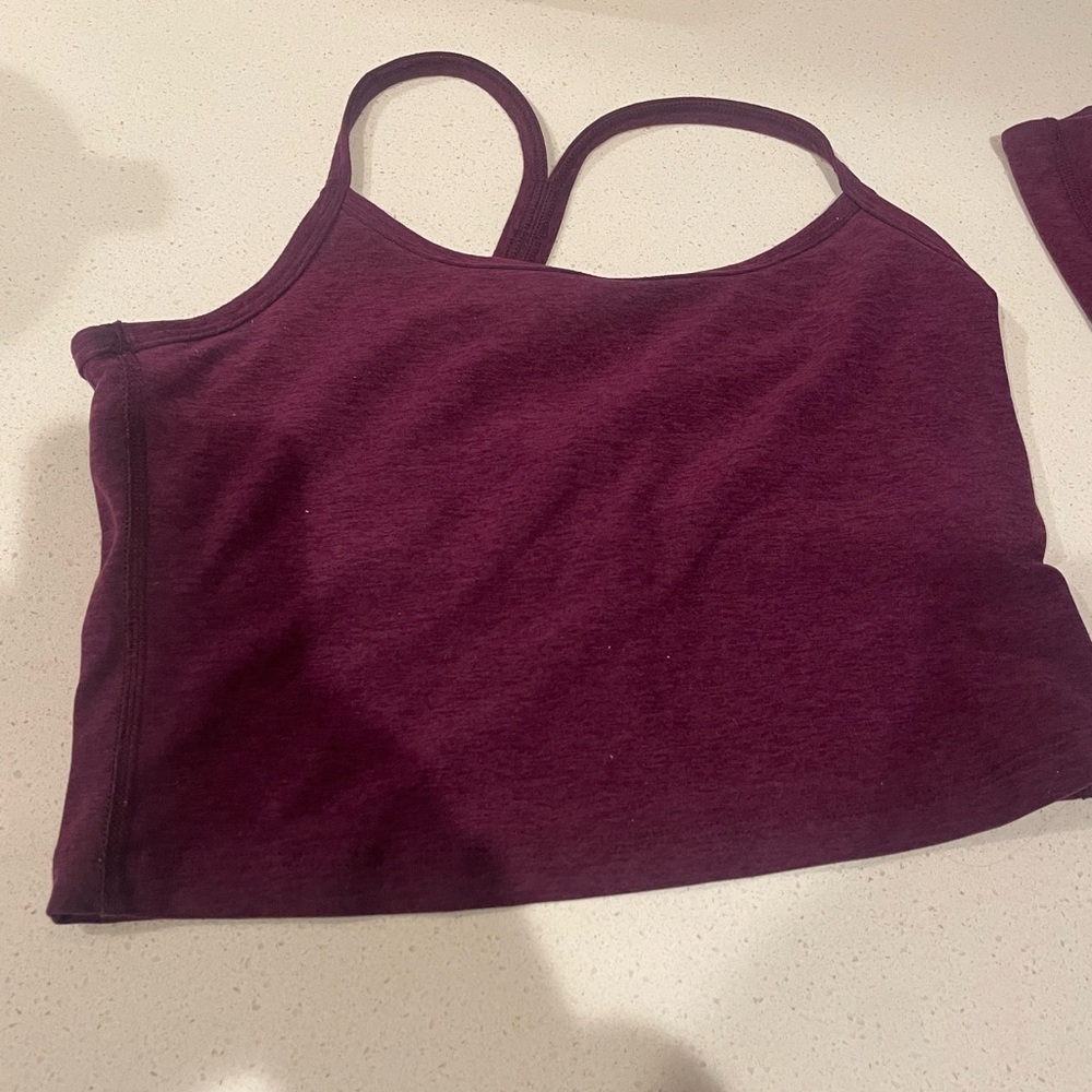 Beyond Yoga spacedye slim tank - plum seasonal color